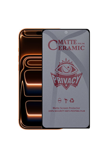 GrandMobile Folie ceramică mată anti-spion pentru iPhone 17
