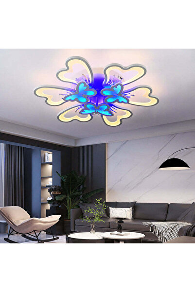 RFAN LED Chandelier RFAN, Model M218/6+3, with Remote Control, 3 Light Types ...
