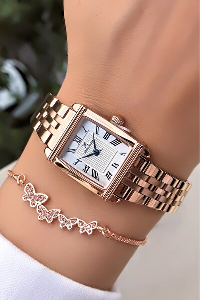 Daniel Klein Rectangular Original Women's Wristwatch – |   Bracelet with Gift...