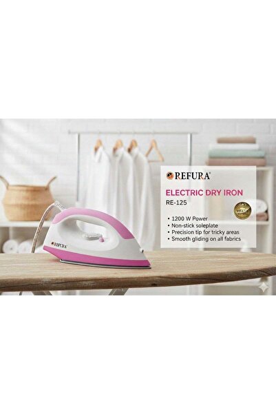 REFURA مكواة كهربائية جافة 1200 واط - RE-125