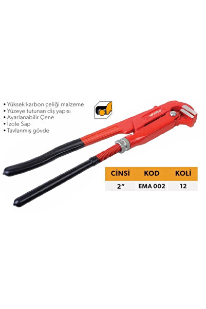 Eltos PIPE WRENCH WITH TONGS 2"
