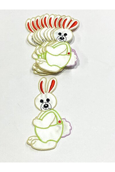 karantuhafiye Rabbit Patterned Applique for Children's Clothing / 10 Pieces /...