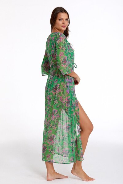 Genel Markalar 2106-3014 Kadın Önü Açık Uzun Kaftan