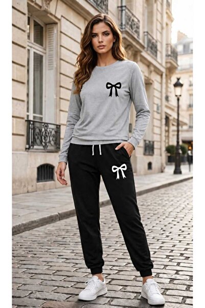 CLOTHES33 Zero Collar Sweat Suit 2-Piece Combination Winter Shardooned Minima...