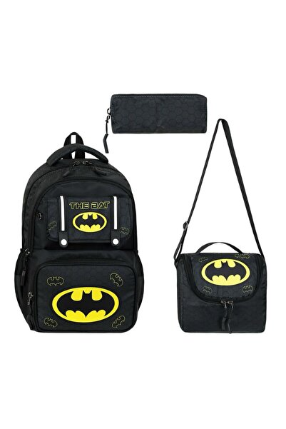 MasterPack School MasterPack Batman Desenli Erkek Çocuk 3'lü Okul Çantası Set...