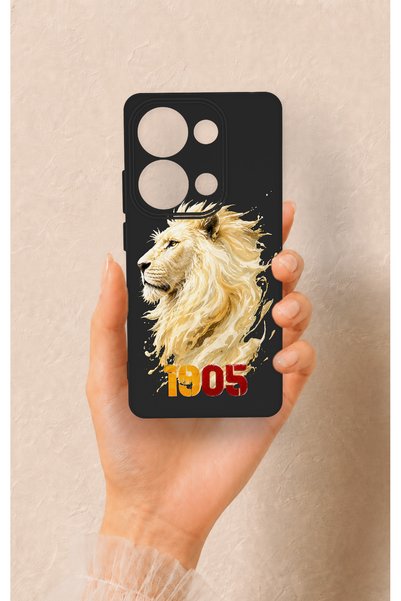 Vip Case Redmi Note 13 Pro 4g Compatible Yellow Red 1905 Lion Pattern Silicon...