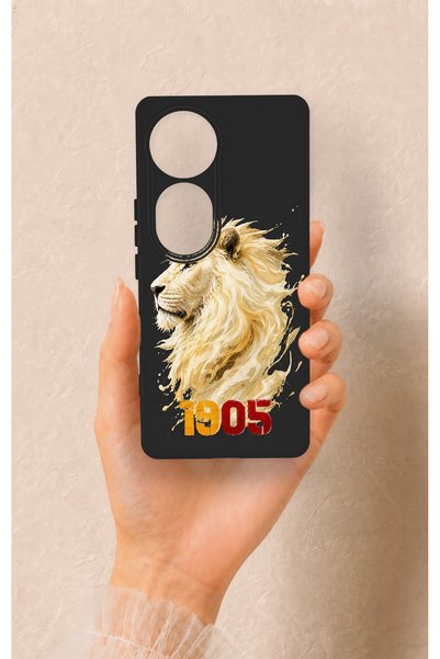Vip Case حافظة سيليكون متوافقة مع هاتف Vivo V40 باللون الأصفر والأحمر 1905 بن...