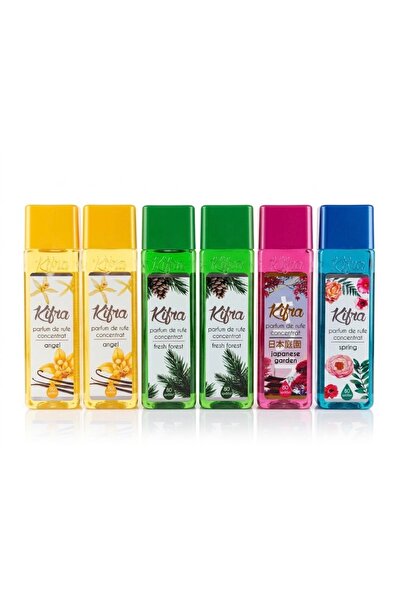 kifra Set 6 Parfumuri de Rufe Concentrate Kifra, 6 x 200 ml, Arome Diverse (A...