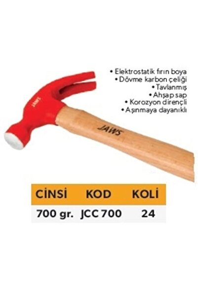 JAWS ÇATAL ÇEKİÇ 700 GR