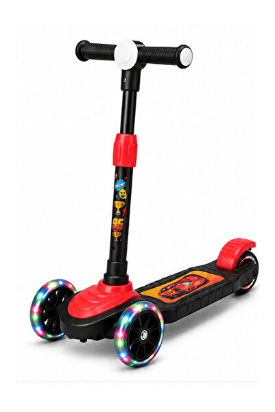 Genel Markalar Funny Scooter 3-10 Yaş Işıklı LED Tekerlekli Çocuk Scooter