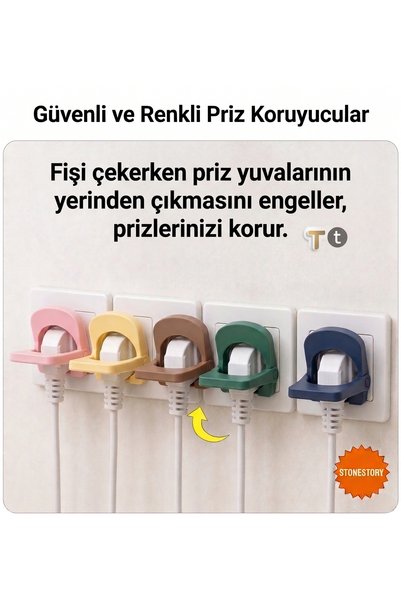 stonestory Fiş Çekme Aparatı – Prizden Fiş Çıkarma Yardımcısı, Kablo Fişi Tut...