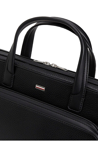 Tommy Hilfiger Siyah Erkek Laptop Çantası TH CENTRAL COMPUTER BAG