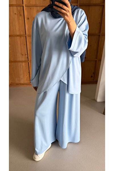 Bliss Women's Hijab Double Set, Loose Tunic, Loose Trousers, Suitable for Dai...