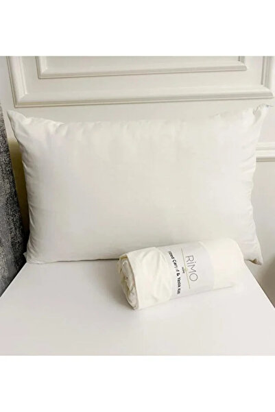 H&F Trendline Single Elastic Sheet Set 100X200 cm Solid Color + 1 Zippered Pi...