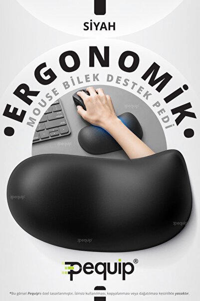 Pequip Mouse Bilek Destek Ergonomik Bilek Desteği Klavye Önü Bilek Pedi Bilgi...