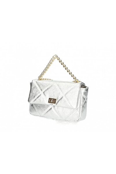 Adrada Women's Leather Handbag - TEG_DIV VANIA argento Silver