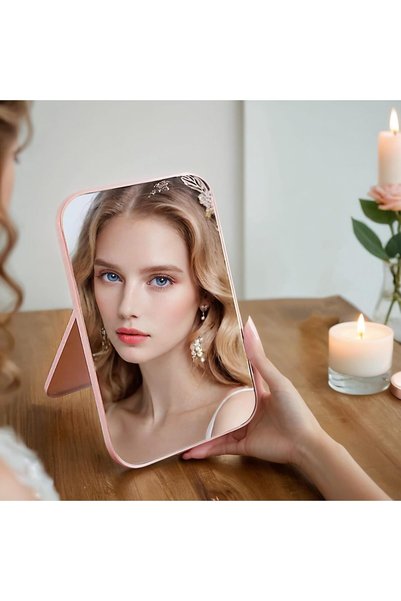 Sweet seven 8-Inch Desktop Makeup Mirror - Portable Dual-Purpose Square Mirro...