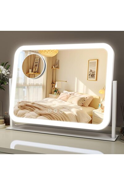 Telfun Lighted Makeup Mirror, 41 cm x 32 cm Vanity Mirror with Lights, 10X Ma...