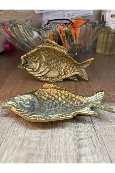 Genel Markalar 2 li Pirinç Döküm Balık 12 cm