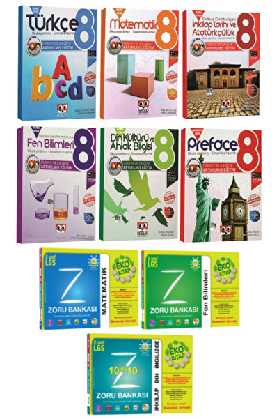 Nitelik Yayınları 8. Sınıf LGS'ye Hazırlık Tüm Dersler: Türkçe+Matematik+İnkı...