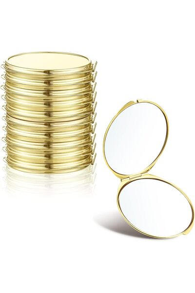 MAKINGTEC 8 Pcs Compact Mirror Bulk with 1X 2X Magnification Double Sided Min...