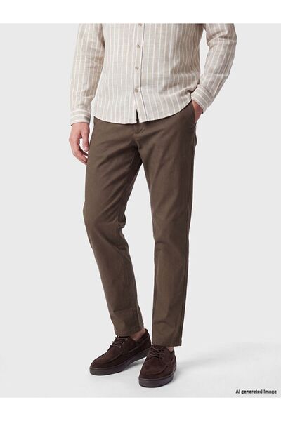 LC Waikiki Southblue Brown Standard Fit Men's Trousers
