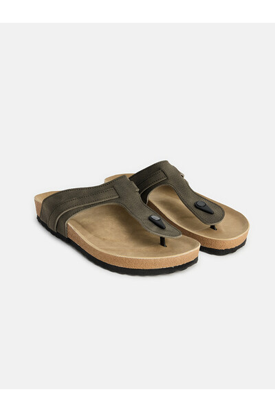 LC Waikiki Nevavm Men's Flip Flops with Cork Sole