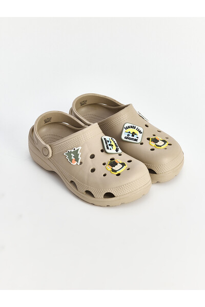 LC Waikiki Lcw Steps Beige Printed Men's Beach Sandals