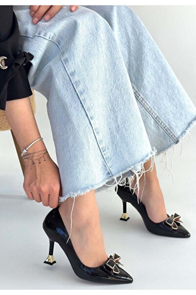 NESSİMO Black Patent Leather High Heels
