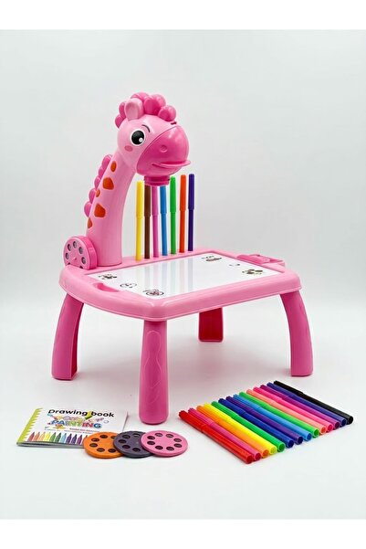 Bionic Kids Painting Table Set with Giraffe Design, 12-Color Watercolor Pens,...