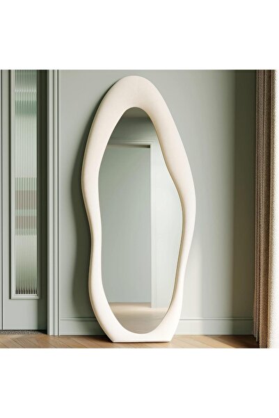 Generic VPHOME Full Length Mirror, 71" x 32" Wall Mirror, Flannel Wrapped Woo...