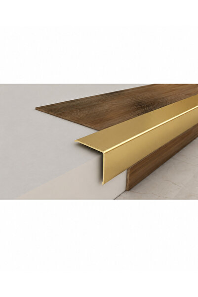 Emek Yapı Gold Altın Metal Merdiven Basamak Profili Çıtası Köşebent Pahlı Bit...