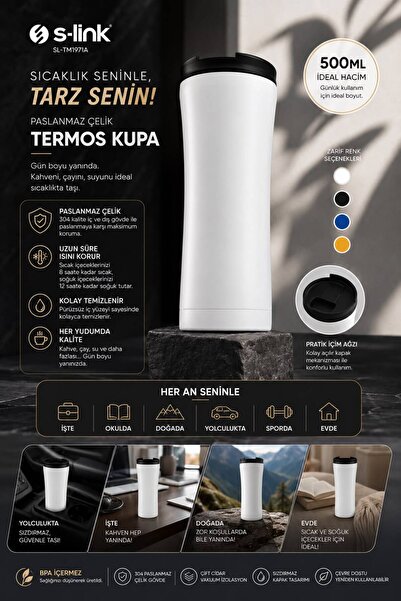 Genel Markalar 420ML-500ML Paslanmaz Çelik Termos