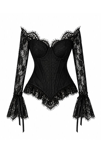 ROXELLİA Odile Noir Korse