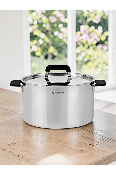 parlahome 7Pcs Lotus series Cookware set, 3Ply stainless steel, Induction based, Silicon handles.