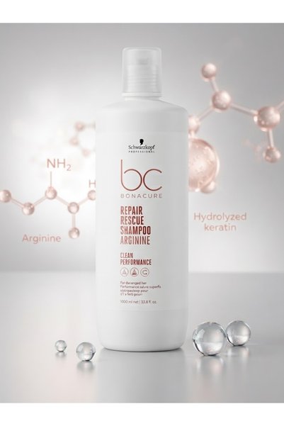 Bonacure Repair Rescue Emergency Repairing and Strengthening Intensive Shampoo 1000 ml (Salon Size)