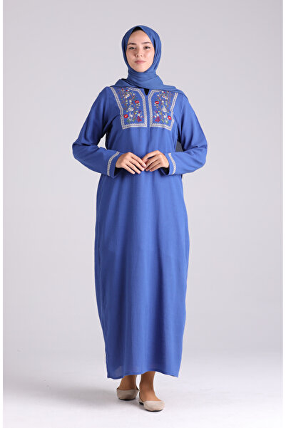 sefamerve Embroidered Şile Cloth Dress 6000-06 Saks