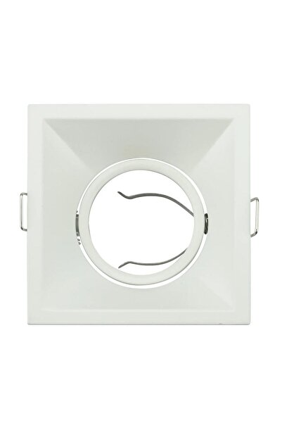 Horoz Ramă pătrată pentru spoturi albe Meyan-S, MR16, culoare albă, 90x90mm, ...