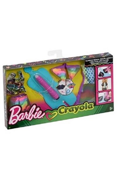 mattel Set de joacă Barbie Crayola cu markere mov