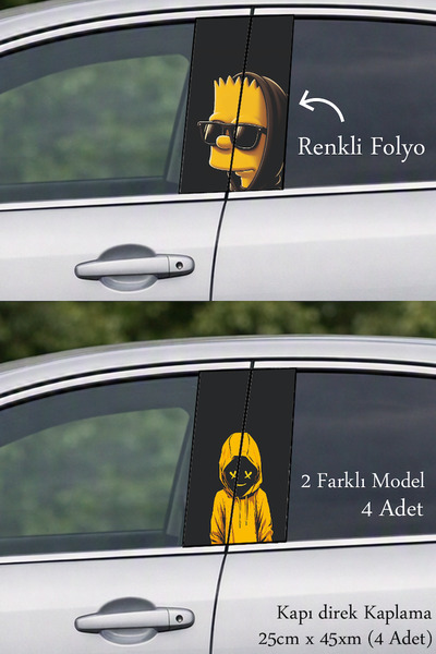 Automod A Stylish Design Door Post Foil Sticker Label for Your Vehicle