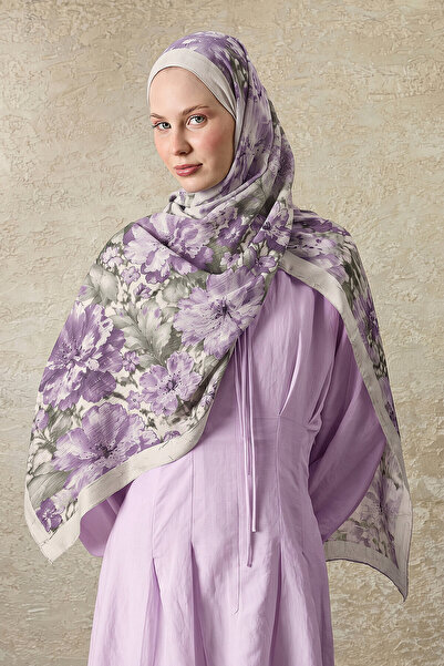 SilkTouch Lila Florina Patterned Shawl