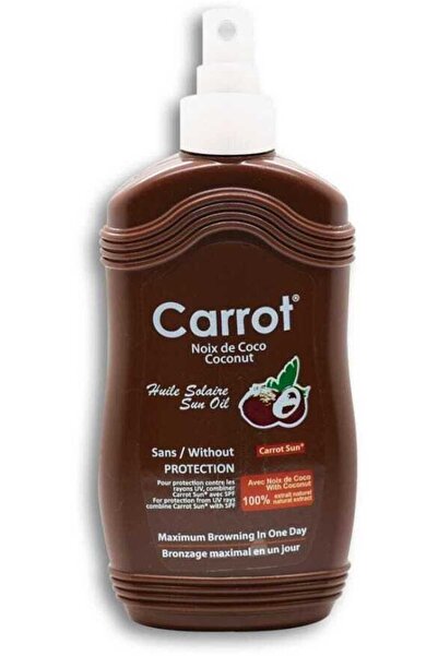 Carrot Sun زيت تسمير البشرة بزيت جوز الهند البحري 200 مل