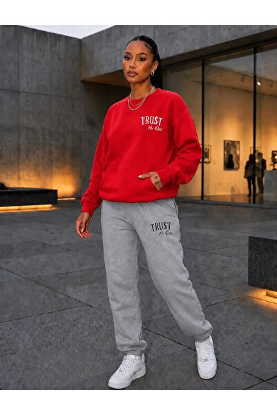 CLOTHES33 Zero Collar Sweat Suit 2-Piece Combination Winter Shardoon Trust Pr...