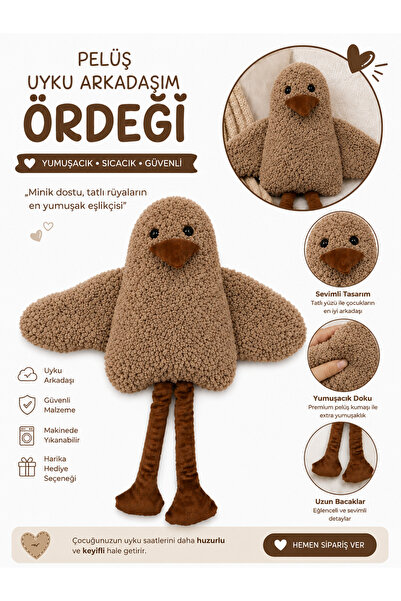 Çocuk Bebek Uyku Arkadaşı Duffy Ördek Yastık Peluş