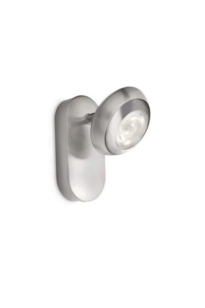 Philips Spot LED Sepia, 1 x 4 W, Lumină caldă 2400 K, cap reglabil, aluminiu