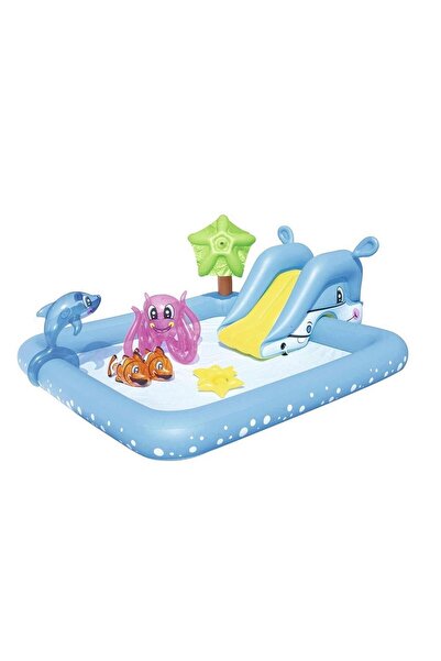 BESTWAY Piscina gonflabilă, Acvariu fantastic, cu tobogan și jucării gonflabi...