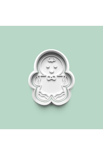 AKTASTORE Gingerbread Man Cookie Mold and Sugar Dough Mold 0990-1