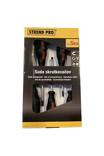 Strend Pro Set de șurubelnițe SD9962, plate și Phillips, 5 piese, Cr-V