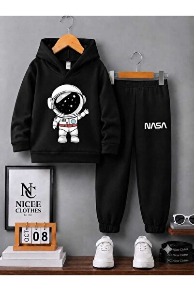 Generic Brand Children's Unisex Tracksuit Set (Nasa Astronaut Printed on the ...