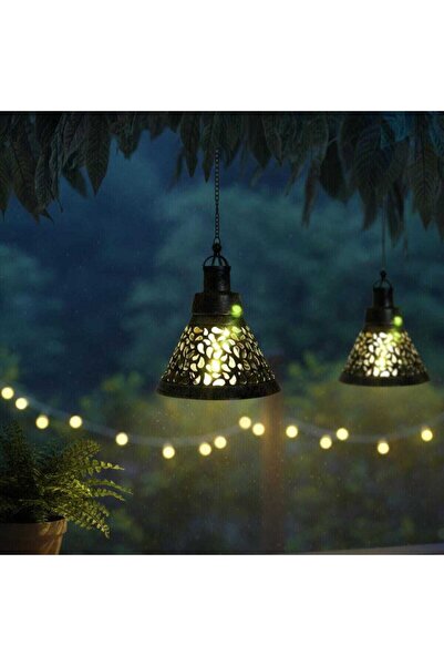 OEM Solar lamp 5 LEDs Hoff, orient suspension, plastic + metal, H 20 cm, outdoor